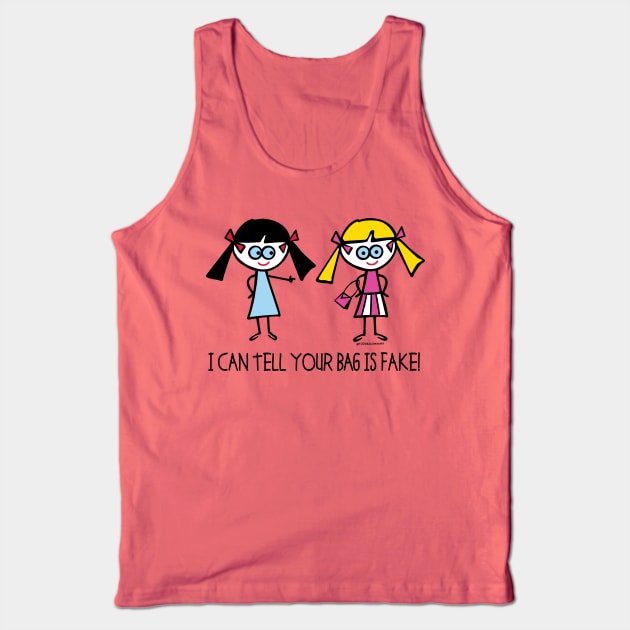 BAG IS FAKE Tank Top by toddgoldmanart